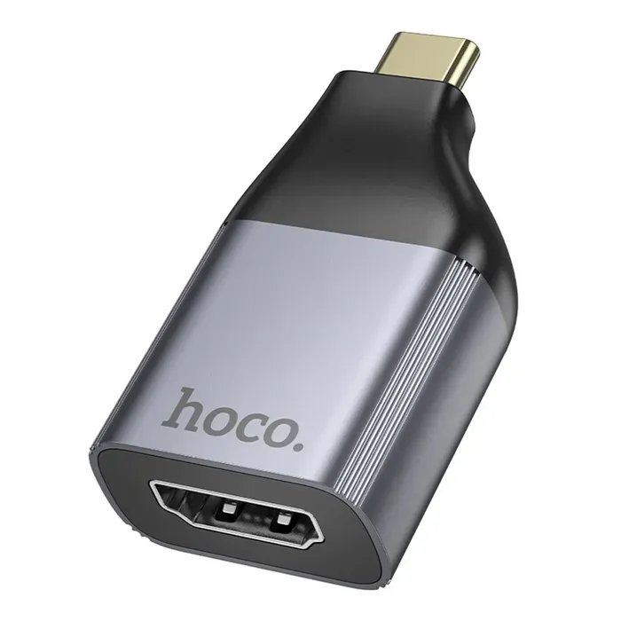 Переходник HOCO UA33 Type-C to HDTV adapter Metal Gray (6942007645584)