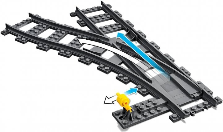 Конструктор LEGO City Стрілочний перевід 8 деталей (60238)