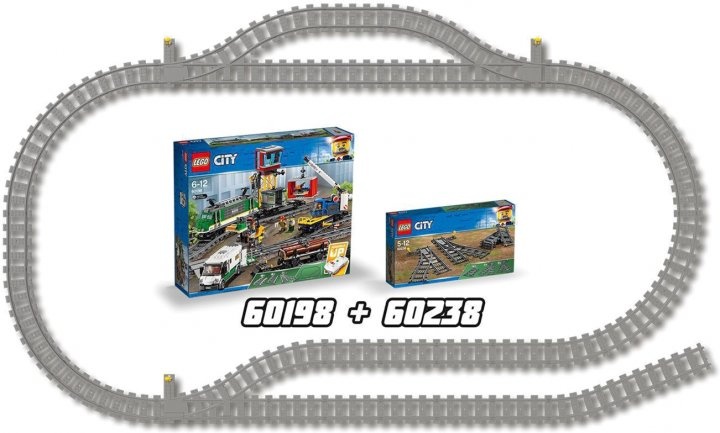 Конструктор LEGO City Стрілочний перевід 8 деталей (60238)