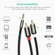 Аудіокабель UGREEN AV116 3.5mm Male to 2RCA Male Cable 5m Black (UGR-10591)
