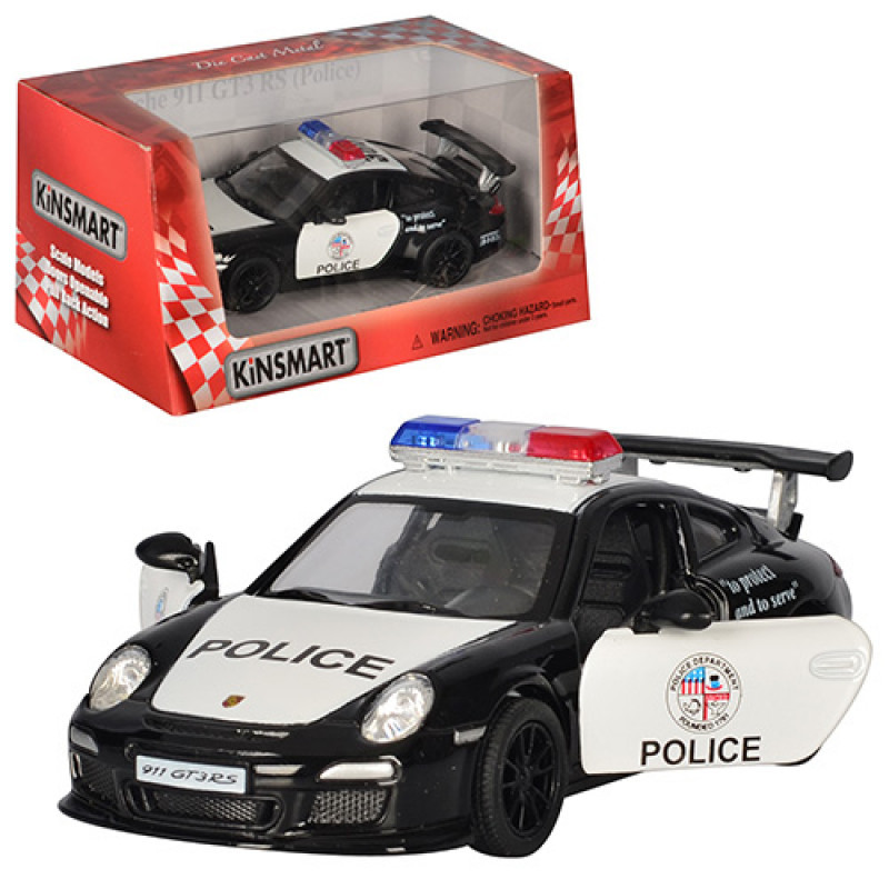 Машинка Kinsmart Porsche 911 GT3 RS (Police) 1:36 KT5352WP (поліція)