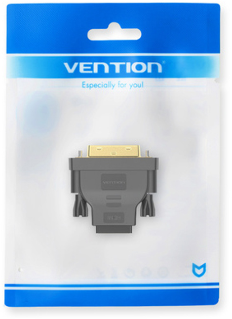 Адаптер перехідник Vention DVI(24+1) Male to HDMI Female Adapter Black (ECDB0)