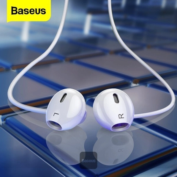 Навушники Baseus Encok H17 3.5mm lateral in-ear Wired Earphone White (NGCR020002)