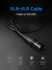 Аудіокабель UGREEN AV130 Cannon Male to Female Microphone Extension Audio Cable 3m (Black)(UGR-20711)
