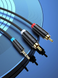 Кабель Vention 3.5MM Male to 2-Male RCA Adapter Cable 1.5M Black (BCLBG)