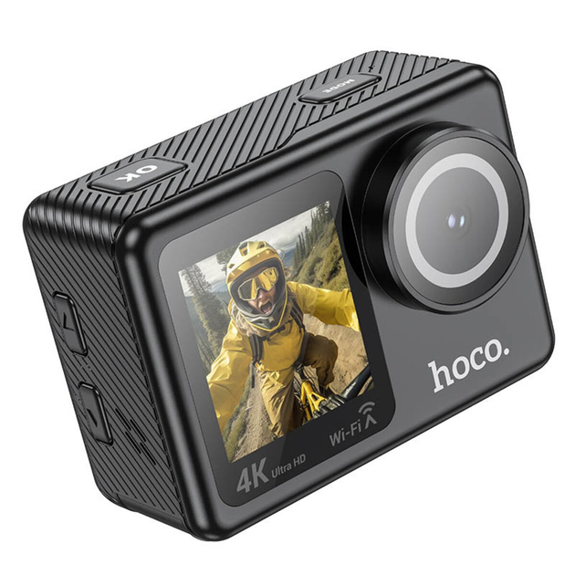 Экшн камера HOCO DV101 dual color screen sports camera Black (6942007616805)