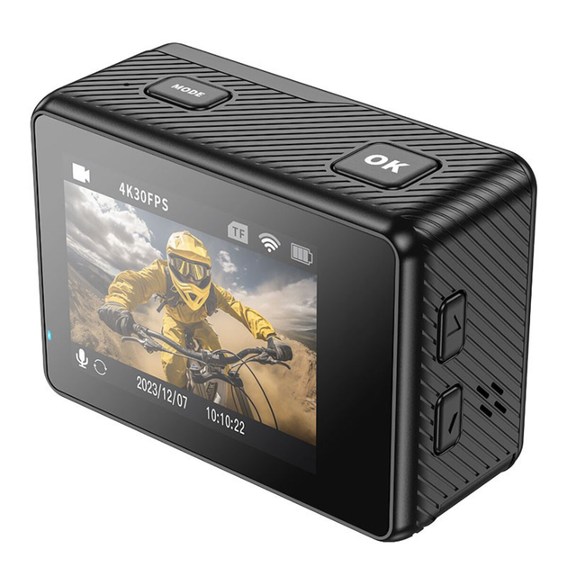 Экшн камера HOCO DV101 dual color screen sports camera Black (6942007616805)