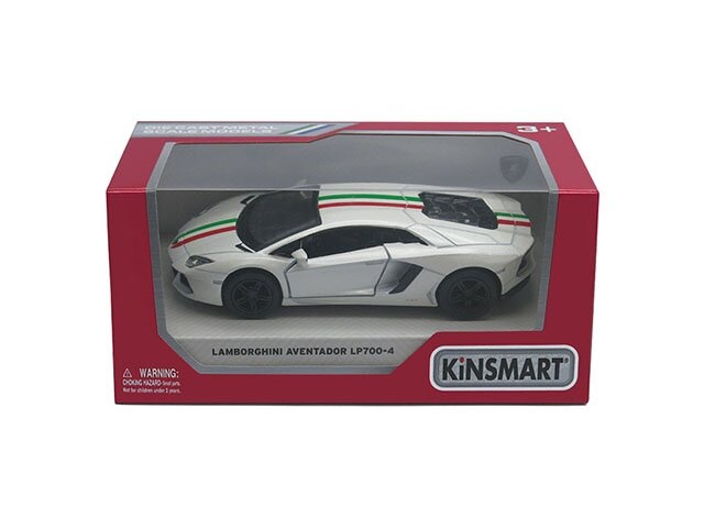 Машинка Kinsmart Lamborghini Aventador LP 700-4 w/ printing 1:38 KT5355WF