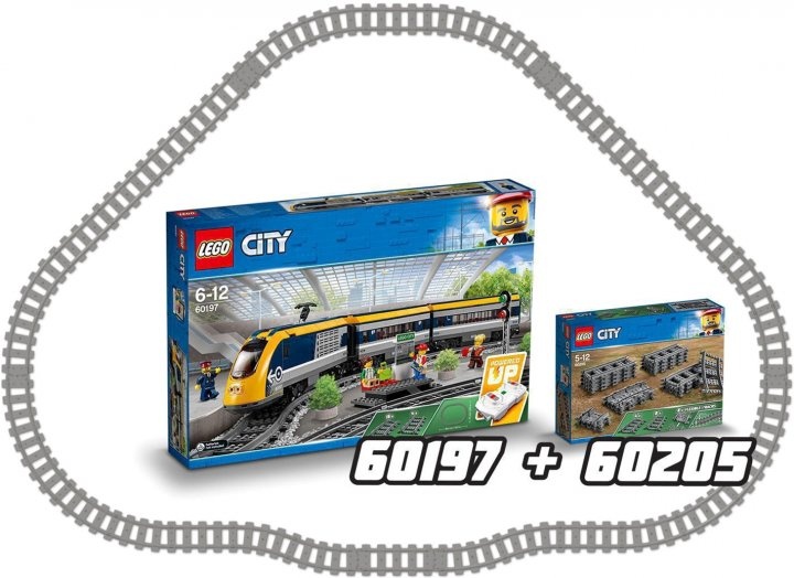 Конструктор LEGO City Рейки 20 деталей (60205)