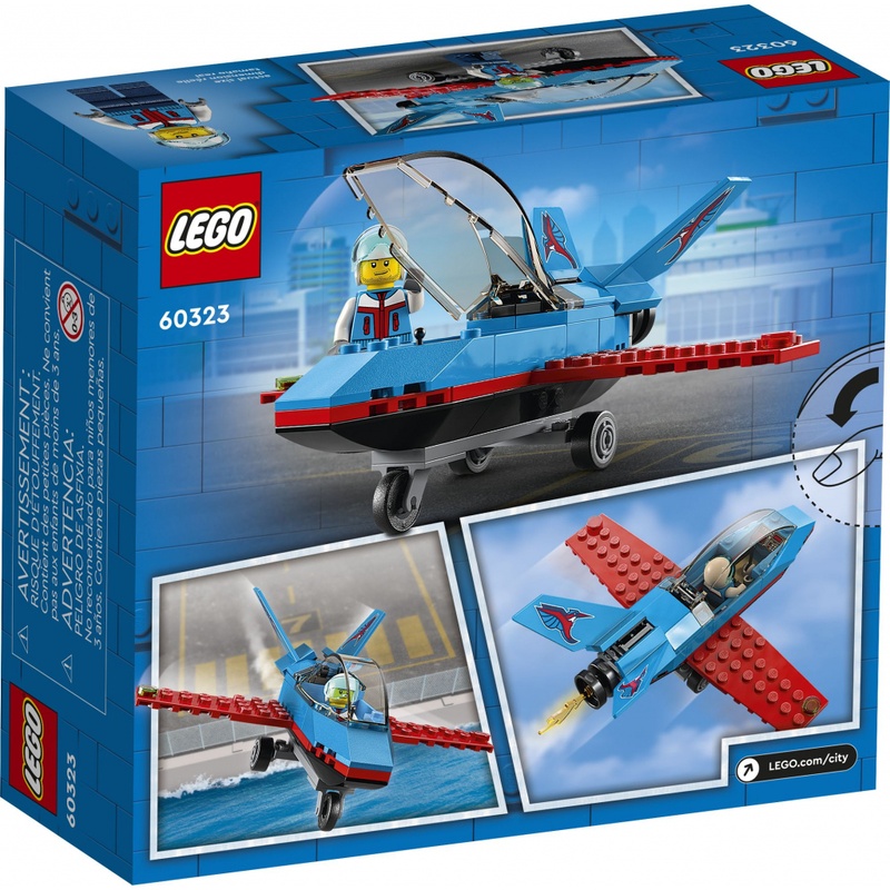 Конструктор LEGO City Каскадерський літак 59 деталей (60323)