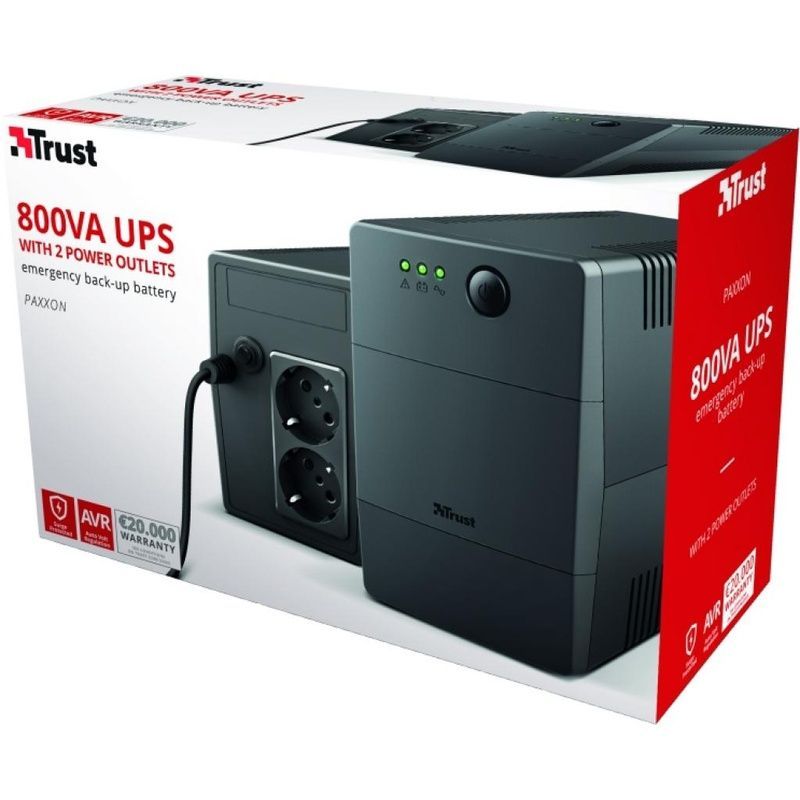 Пристрій безперебійного живлення Trust Paxxon 800VA (23503)