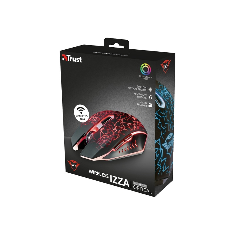 Мышка Trust GXT 107 Izza Wireless Optical Gaming Mouse (23214)