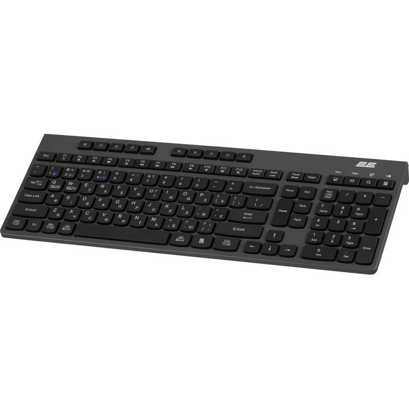 Клавиатура 2E KS280 Wireless/Bluetooth Black-Gray (2E-KS280WBGR_UA)