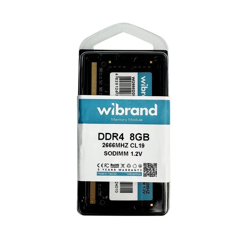 Модуль пам'яті для ноутбука SoDIMM DDR4 8GB 2666 MHz Wibrand (WI2666DDR4S/8GB)
