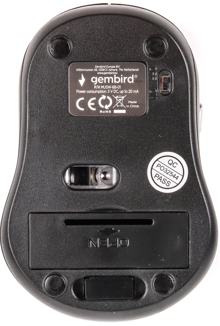 Беспроводная мышка Gembird MUSW-6B-01-B Black (MUSW-6B-01)