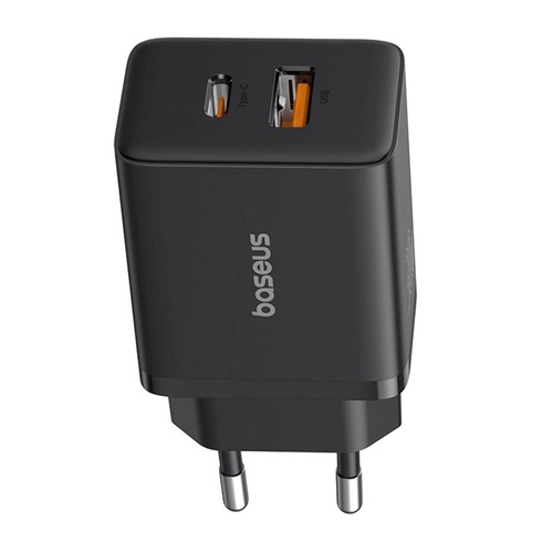 Мережевий зарядний пристрій Baseus Cube Fast Charger C+U 30W EU Cluster Black (P10111404113-00)