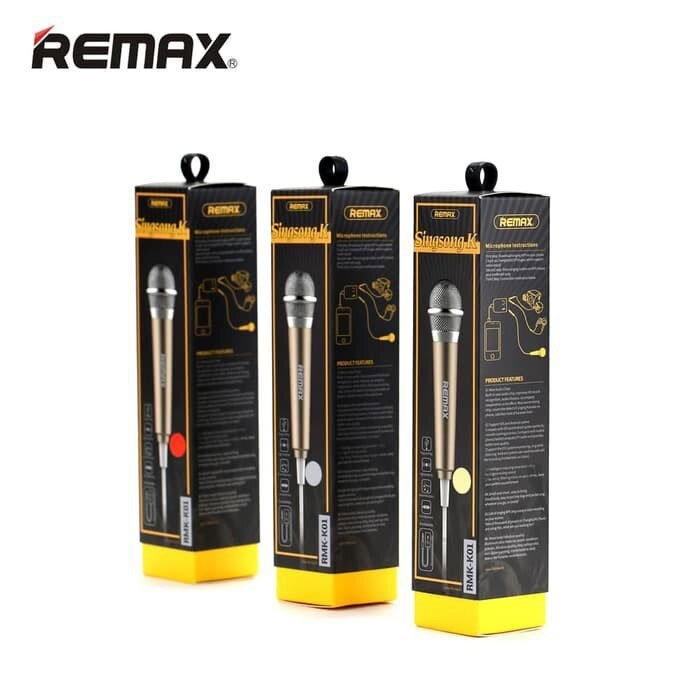 Микрофон проводной Remax Sing Song RMK-K01, Gold, Box
