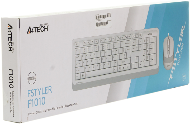 Комплект A4Tech F1010 White (4711421943307)