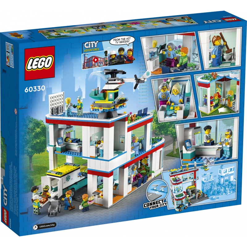 Конструктор LEGO City Лікарня 816 деталей (60330)