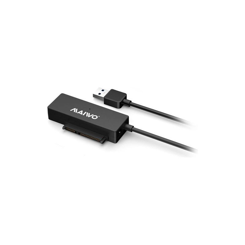 Адаптер Maiwo USB 3.0 to HDD SATA 2,5"/3,5"/5,25"/SSD, PA 2V/2A black (K10435A)