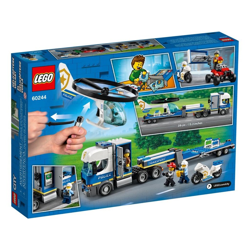 Конструктор LEGO City Police Полицейский вертолётный транспорт 317 деталей (60244)
