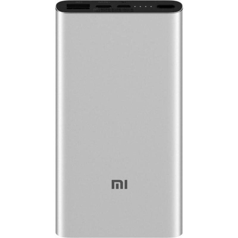 Батарея универсальная Xiaomi Mi Power bank 3 10000mAh QC3.0(Type-C), QC2.0(USB) Silver (PLM12ZM)