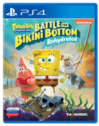 Игра Губка Боб Квадратные Штаны (Spongebob SquarePants Battle for Bikini Bottom Rehydrated) PS4 БУ