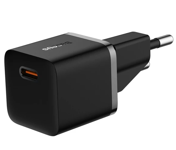 Мережевий зарядний пристрій Baseus GaN5 Fast Charger (mini) 1C 20W Black (CCGN050101)