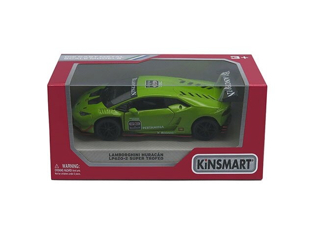 Машинка Kinsmart Lamborghini Huracan-LP620-2 Super Trofeo 1:36 KT5389W