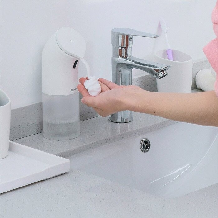 Дозатор для мыла Baseus Minipeng hand washing machine White (ACXSJ-B02)