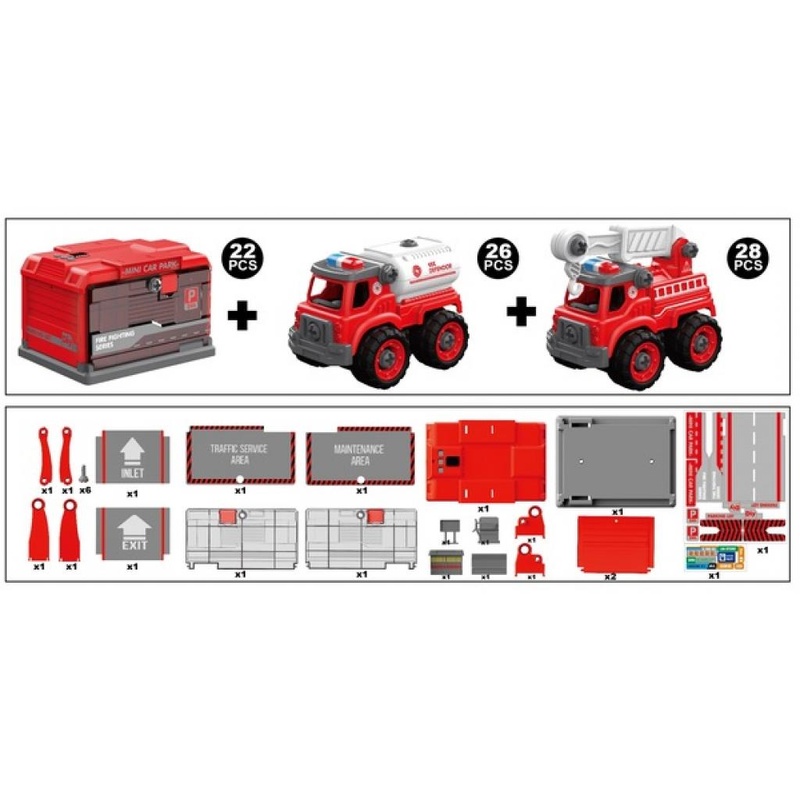 Конструктор Diy Spatial Creativity Набор Пожарная цистерна кран (CJ-1614201)