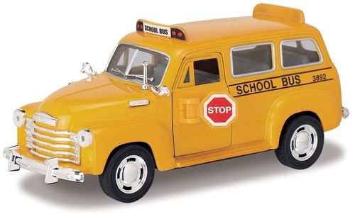 Машинка Kinsmart Chevrolet Suburban School Bus 1950 1:36 KT5005W