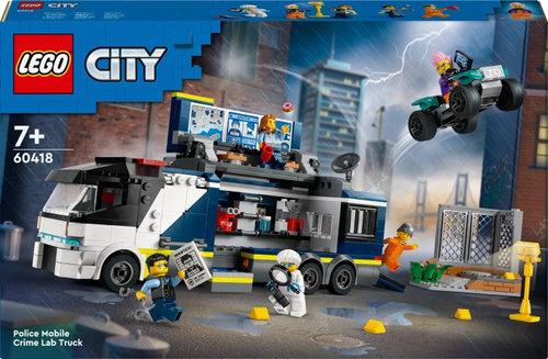 Конструктор LEGO City Передвижная полицейская криминалистическая лаборатория 674 деталей (60418)