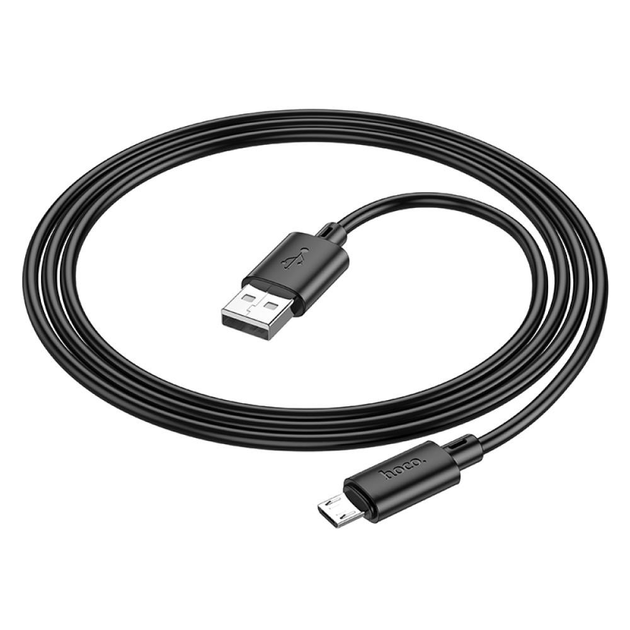 Кабель HOCO X88 Gratified charging data cable for Micro Black (6931474783325)