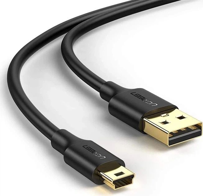 Кабель UGREEN USB 2.0 A Male to Mini 5 Pin Male Cable 3m (Black)