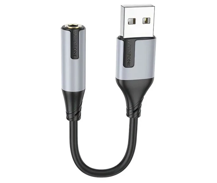 Звуковая карта адаптер BOROFONE BV19 Creator external sound card USB to 3.5mm Black (6941991108358)