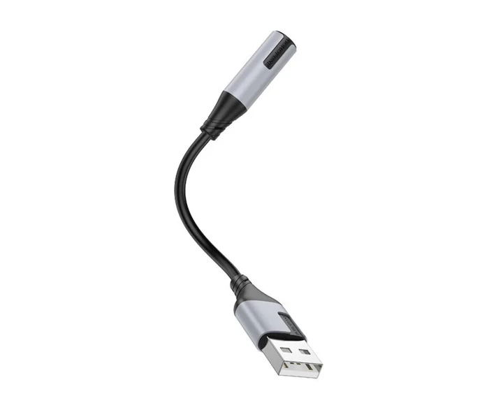 Звуковая карта адаптер BOROFONE BV19 Creator external sound card USB to 3.5mm Black (6941991108358)