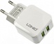 Зарядное устройство LDNIO A2202 Travel charger 2USB 2.4A White