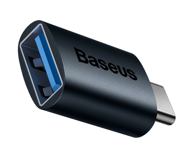 Адаптер Baseus Ingenuity Series Mini OTG Adaptor Type-C to USB-A 3.1 Blue (ZJJQ000003)
