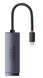 Сетевой адаптер Baseus Lite Series Ethernet Adapter 100Mbps (Type-C to RJ45 Lan Port) Black (WKQX000201)