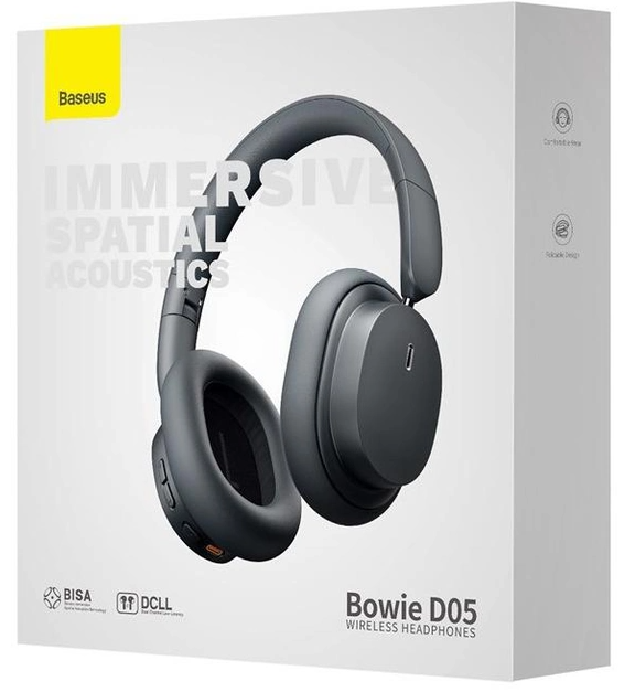 Бездротові навушники Baseus Bowie D05 Wireless Headphones Grey (NGTD020213)