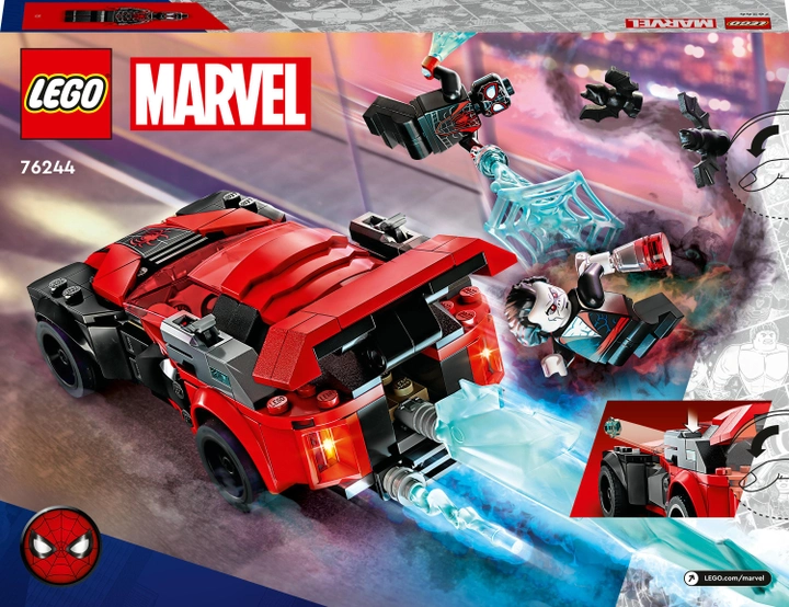 Конструктор LEGO Super Heroes Майлз Моралес проти Морбіуса 220 деталей (76244)