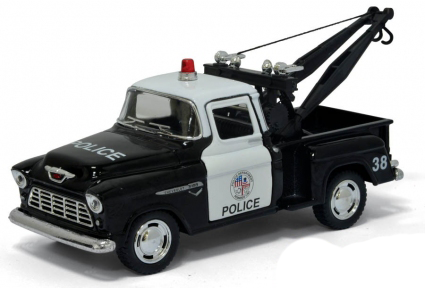 Машинка Kinsmart Chevy Srepside Pick-up (Police) 1955 1:32 KT5330WP (полиция)