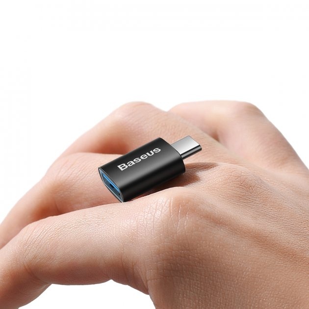 Адаптер Baseus Ingenuity Series Mini OTG Adaptor Type-C to USB-A 3.1 Black