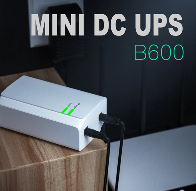 Портативный мини UPS SKE B600 13200mah Output 12V 2.5A для Wifi Router (SKEB600)