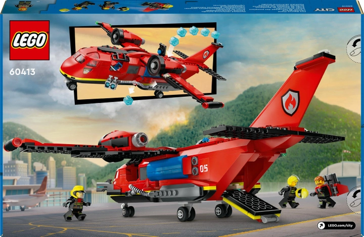 Конструктор LEGO City Пожежний рятувальний літак 478 деталей (60413)