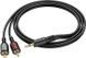 Аудиокабель BOROFONE BL11 3.5mm male to double lotus RCA, PVC, 1,5m, Black (6974443382204)
