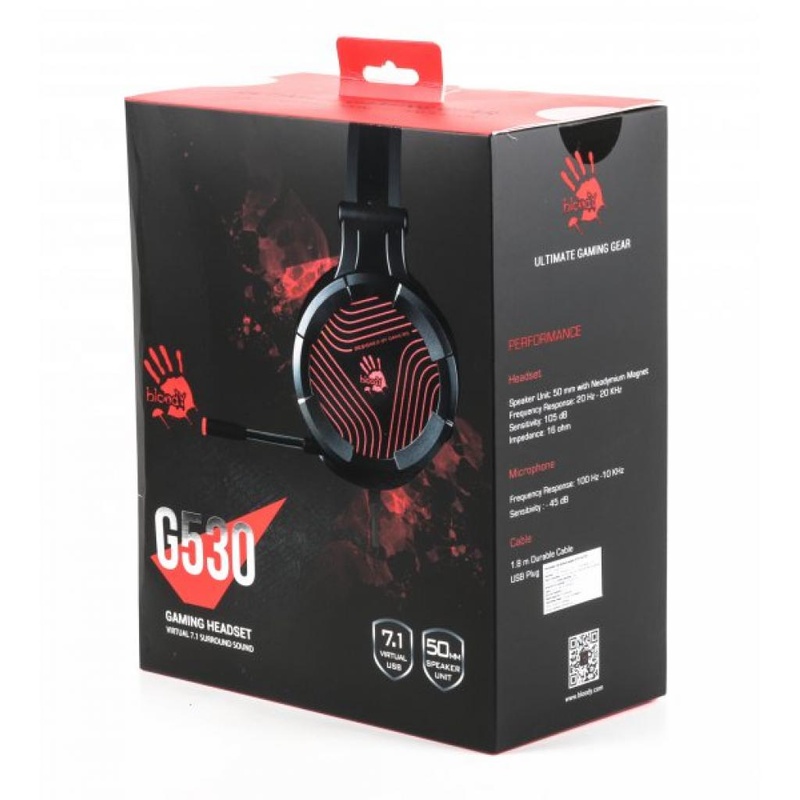 Навушники A4Tech G530 Bloody Gray