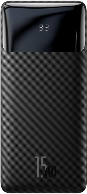 Повербанк Baseus Bipow Digital Display Power Bank 10000mAh 15W Black (PPBD050001)