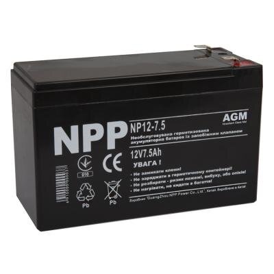Батарея до ДБЖ NPP 12В 7.5 Ач (NP12-7.5)